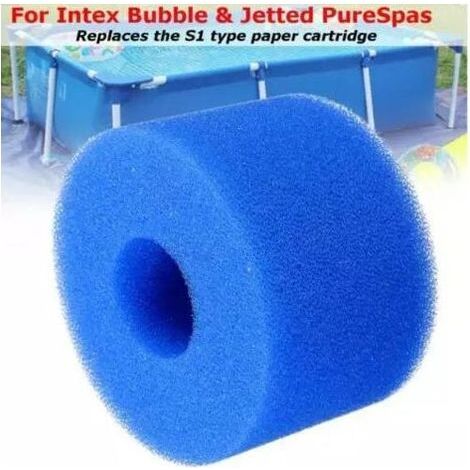 Éponge filtrante de piscine réutilisable et lavable en mousse biologique, colonne adaptée au type Intex S1 (1/5)