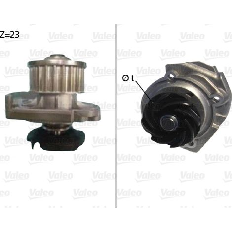 Pompe à eau, refroidissement du moteur Valeo 506686 ABARTH 46520401 55184081