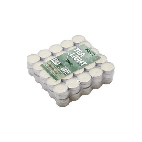100 CERI CANDELE 'TEA LIGHT' ANTIZANZARE ANTI ZANZARE 3,5XH 1,7 CM (31407)