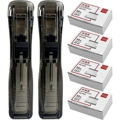 1 jeu de recharges pour distributeurs de trombones, agrafeuses portables pour dossiers suspendus, agrafeuse de bureau. (1/5)