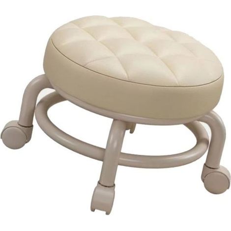 Tabouret roulant -   - Modèle bas - Confortable - Rotatif 360° - Capacité 200 kg (1/4)