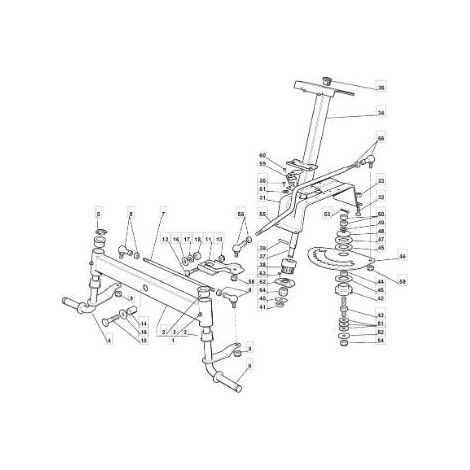 BILANCIERE TCJ KIT DI BOCCOLE ORIGINALE STIGA - 182034008/0