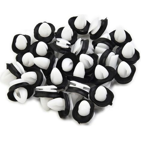 Lot de 100 clips de fixation pour portes de voiture avec joint en caoutchouc 9 mm, clips pour pare-chocs Jumper, Boxer (1/5)