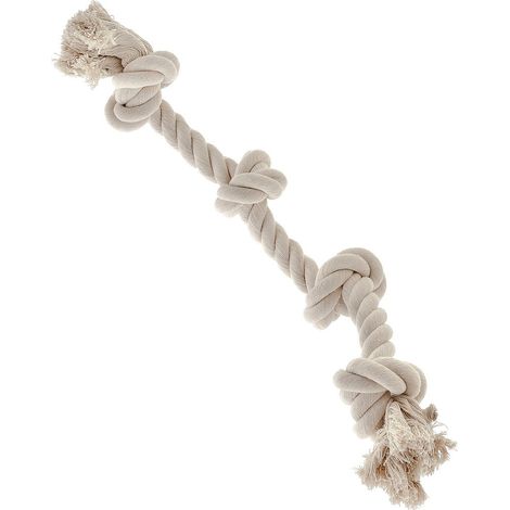 4-Knoten-Seilspiel aus Zahnbaumwolle für Hunde (1/5)