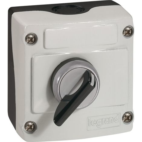 Boîte à boutons vide Osmoz 1 trou - gris LEGRAND 024200