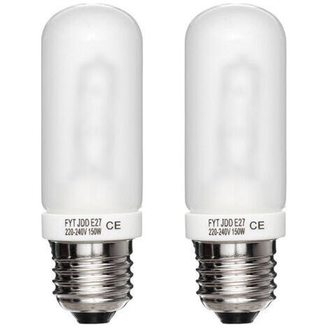 2 pièces E27 150W 3700K studio flash modélisation tube lumière 220V-230V (1/5)