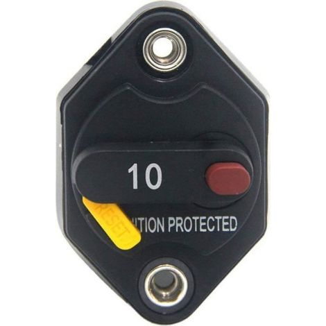 Disjoncteur Fusible Inverseur avec Bouton de Réinitialisation Manuelle pour Auto Camion RV Marine Remorque Étanche 12V-32V - 10A (1/5)