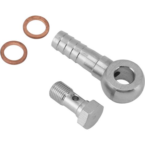 Vis de banjo de frein M10x1.0 vers raccord 1/4 pouce, adaptateur avec rondelles pour liaison de conduite hydraulique (1/5)