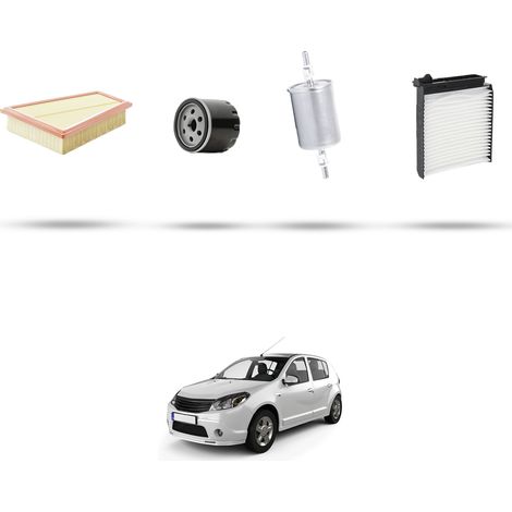 Kit tagliando 4 filtri compatibile con Dacia Sandero 1.6 77kw dal 2011 (1/5)