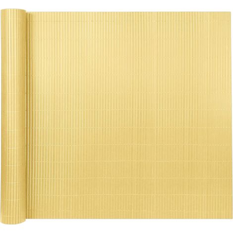 Brise-vue en PVC Bambou 180 x 500 cm - Protection UV - Brise-vue - Pour jardin, balcon et terrasse NAIZY