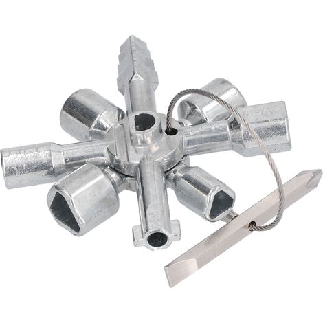 Llave para armario de control, multiherramienta marina 10 en 1, llave inglesa universal para metal (1/5)