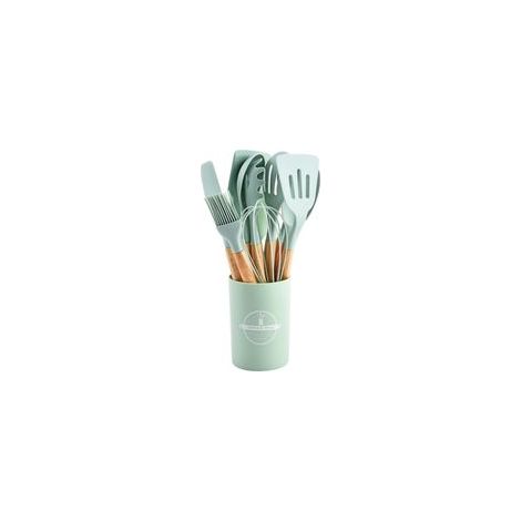 Ensemble de 12 ustensiles de cuisine, vert clair (1/5)
