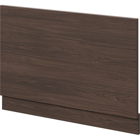 Napoli Brown Oak 800mm End Bath Panel with Plinth - 800mm -