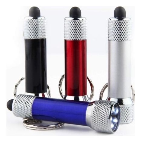 10 Uds llavero linterna portátil Mini linterna llavero LED lámpara de llavero para senderismo Camping viajes (1/5)