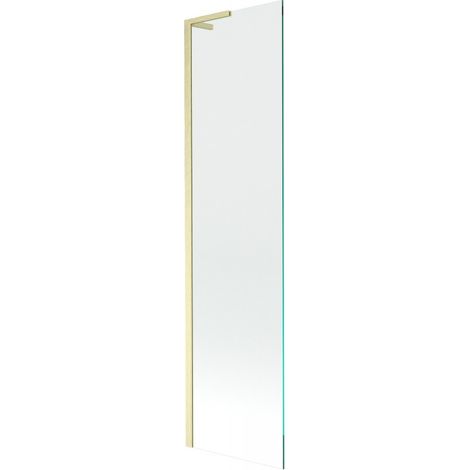 Mexen Next L paratia da vasca 1 anta 50 x 150 cm, trasparente, oro spazzolato - 895-050-000-03-00-55 (1/5)