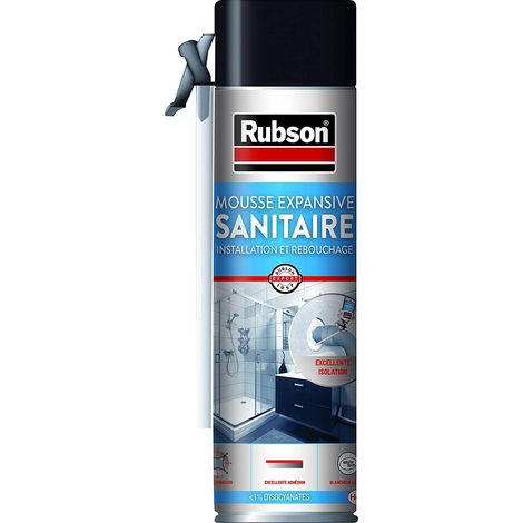 Mousse Expansive Sanitaire, mousse de rebouchage et d'installation pour tuyaux et canalisations - blanche 21 L d'expansion (1/5)