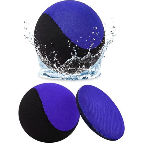 3 Pièces Balles d'eau Rebondissantes pour Adultes Fabriqué en Gel, Très Élastique, Doux, Anti Stress, Léger, Portable et Réutilisable,pour Jouer dans la Piscine (1/5)