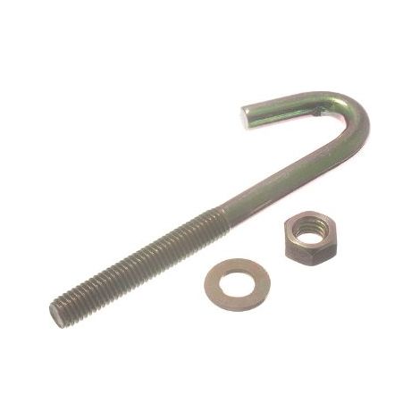 One Stop DIY Lot de 6 boulons de fixation M8 x 100 mm en zinc plaqué résistant à la rouille