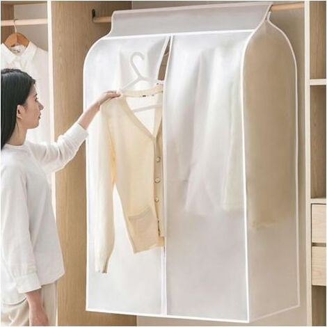 Kleiderhüllen, 60 x 50 x 90 cm Kleiderstaubschutzbeutel, für Kleiderschrank, Reisen, geeignet für Anzüge, Mäntel, Jacken, Pullover (1/5)