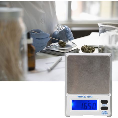 Hochpräzise, tragbare digitale LCD-Waage (500 g/0,1 g), elektronische Taschenwaage (1/5)