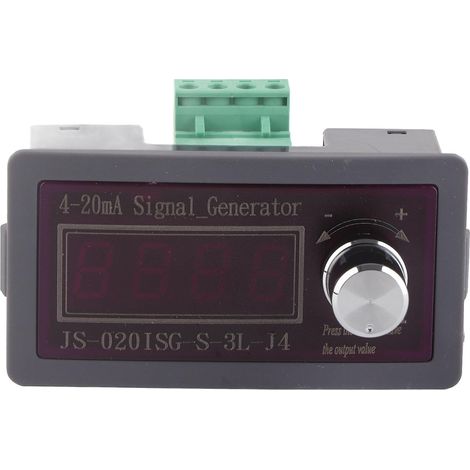 Générateur de signaux de courant et de tension 4-20 mA avec interface d'alimentation par batterie, simulateur analogique et affichage numérique réglable à 4 chiffres. (1/5)