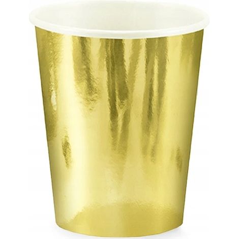 Tazze dorate, 250 ml, 6 pezzi. (1/2)