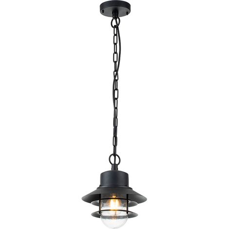 Elstead Copenhagen Lampada da parete per esterni Dome nera, IP44 (1/4)