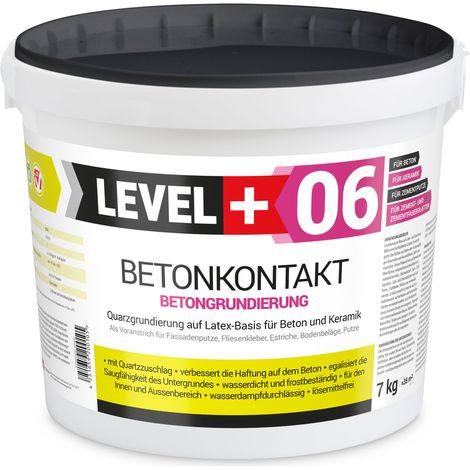 LEVEL+ Betonkontakt Tiefgrund Betonfarbe Haftgrund L+06 - 7KG