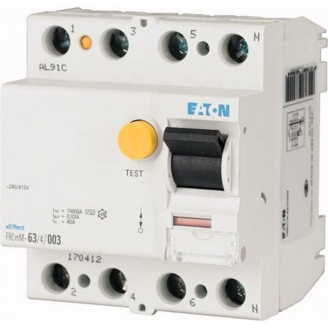 Eaton frcmm-40/4/03 interruttore differenziale puro 4p 40a 03 modulare 170420