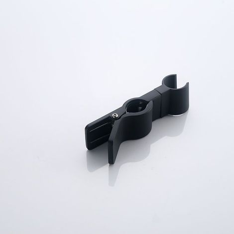 Support Douchette Relevable en Alliage de Zinc Support Douche à Main Remplaçable 20-29MM Support de Pommeau de Douche Chrome Ajustable pour Baignoire Salle de Bain (Noir) (1/4)