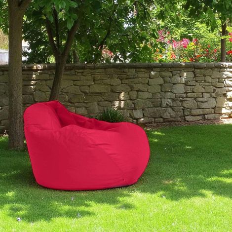 Pouf poire géant extérieur rouge ARTA (1/3)