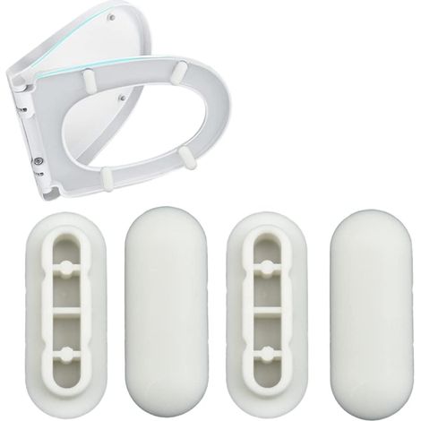 Ensemble de tampons de siège de toilette, pare-chocs de siège de toilette, pare-chocs amortisseurs de bruit, joint de tampon de siège de toilette, tampons de remplacement universels