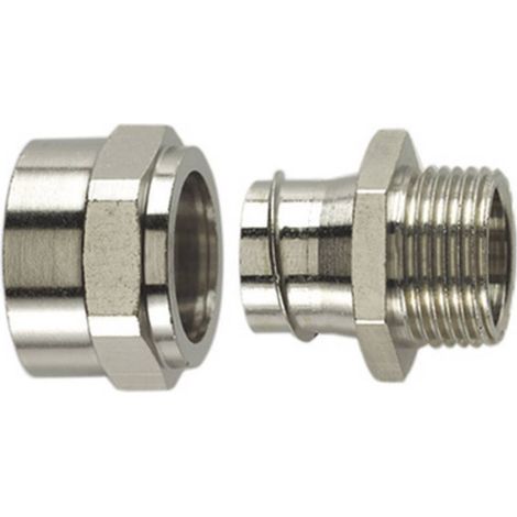 HellermannTyton 166-33800 PCSB12-FM-M16 Raccord de tuyau métal M16 10.20 mm droit 1 pc(s) (1/2)