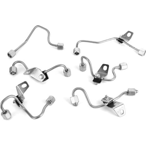 Kit de 6 conduites d'injection de carburant 5086871AA 5086872AB 5086873AB compatible avec Dodge 5.9L 2003-2009 (1/5)
