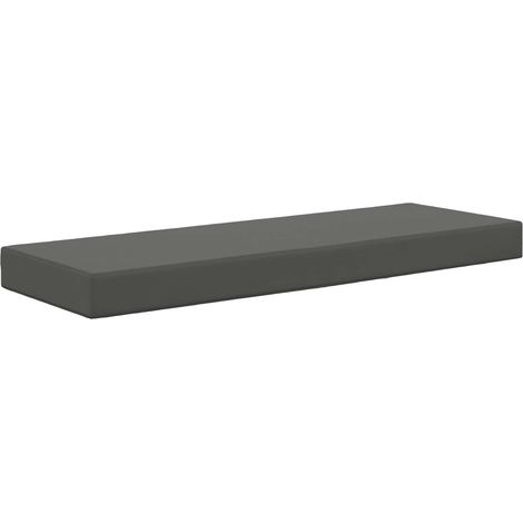 Cojín de asiento de exterior Antracita 115 x 40 x 8 cm vidaXL