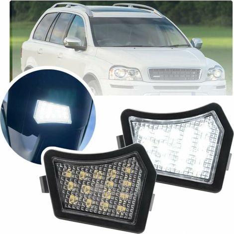 2 luces LED de cortesía para espejo retrovisor, para Volvo V40, XC90, S40, V50, C30, C70, S60, V60, S80, V70, XC70, Jaguar XF, XE, XJ. (1/3)