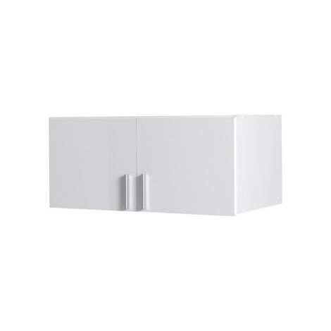 Sovrammobile per armadio a due ante collezione FLEX, colore bianco lucido