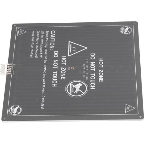 Plateau chauffant 3D aluminium 12V avec câble, remplacement pour imprimante Anet A8 A6, lit chauffant mat, accessoire pièce détachée (1/5)