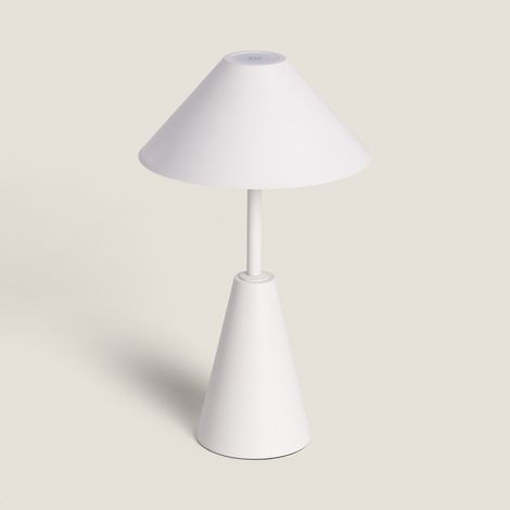 Lampada da Tavolo LED Portatile 3W per Esterni Metallo con Batteria Ricaricabile Chamle Bianco
