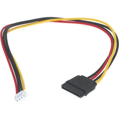 Câble d'alimentation adaptateur fiable 4 broches vers 15 broches SATA pour disquette