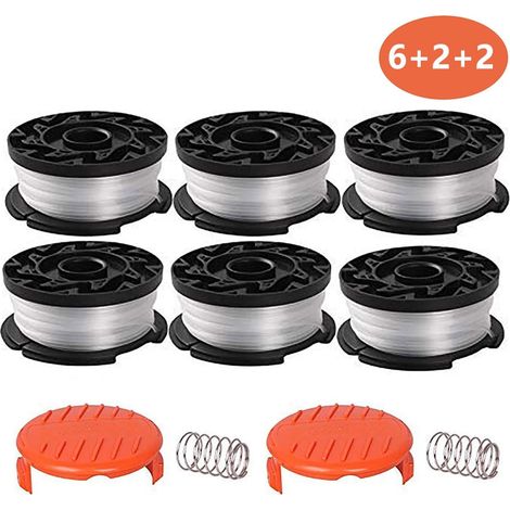 BLACK+DECKER AF-100-3ZP 6+2+2 Set: Ersatzspule, Nylon-Trimmerkopf, Schneidfaden (1/5)