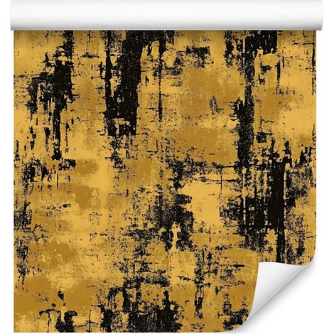 Carta da parati color oro anticato: oro, ocra e nero per soggiorno e camera da letto, 50x1000 (1/5)