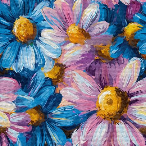 Tela decorativa para exteriores Oxford - Diseño floral colorido  DX18033 (1/5)