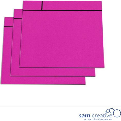Magnetische Scrum-Notizblätter 10x10 cm rosa