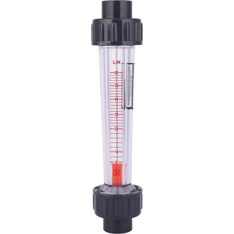 Débitmètre à tube plastique LZB-15(D) - Mesureur de débit de liquide haute précision - Résistant aux acides et aux alcalis - 6-60 L/h