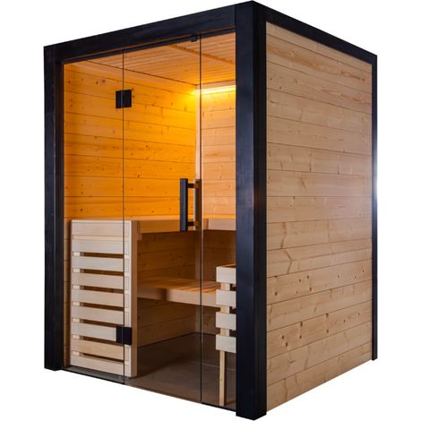 Harvia Family Small Saunakabine Massivholzsauna aus Fichte 166x159x204 cm