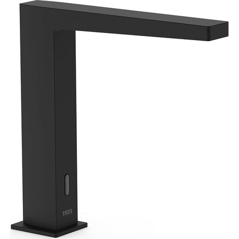 TRES 20261310NM SLIM Grifo Electrónico De 1 Agua para Lavabo Color Negro Mate - ref: 20261310NM