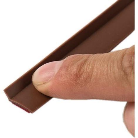 Bande d'étanchéité en caoutchouc silicone auto-adhésive résistante de 6 m, bande insonorisante pour portes et fenêtres de sécurité (10 mm x 4 mm) (1/5)