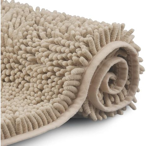 This anti-snow hygienic microfiber bathroom mat (50 x 80 cm) is machine washable, soft, and absorbent, making it ideal for bathing, showering, and the bathroom.