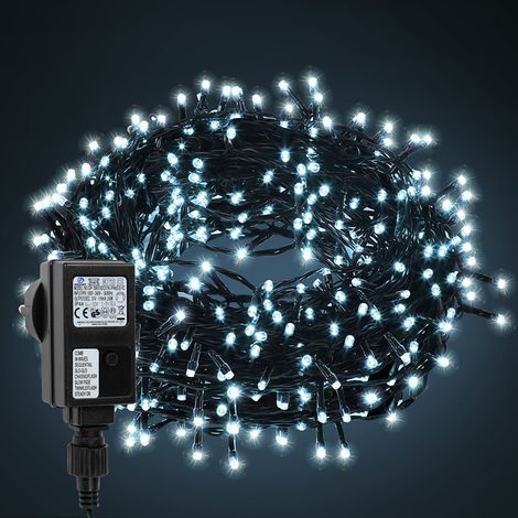 Randaco 30M 300 LED Lichterkette für Weihnachtsbaum, Kaltweiße dunkelgrün Kupferdraht mit 8 Programmen LEDs für innen und außen IP44 (1/5)
